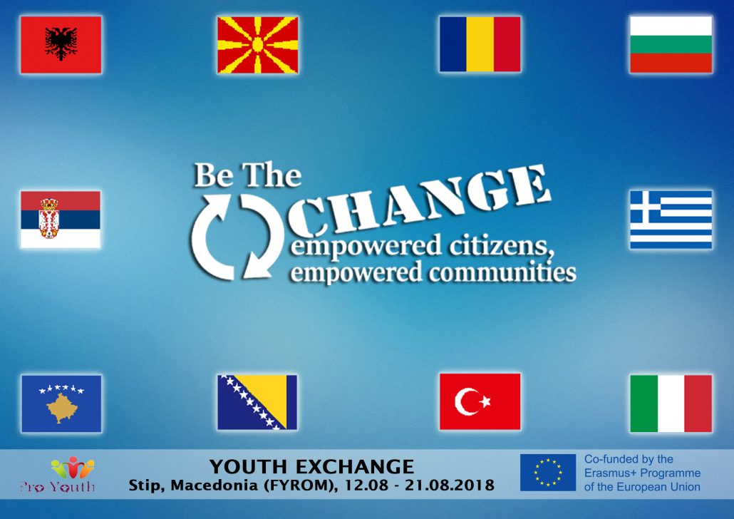 Покана за участие в младежки обмен – Щип, Македония