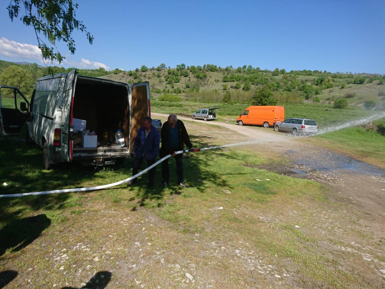 Практическо обучение на доброволци за ранно потушаване на пожари на територията на Бесапарските ридове