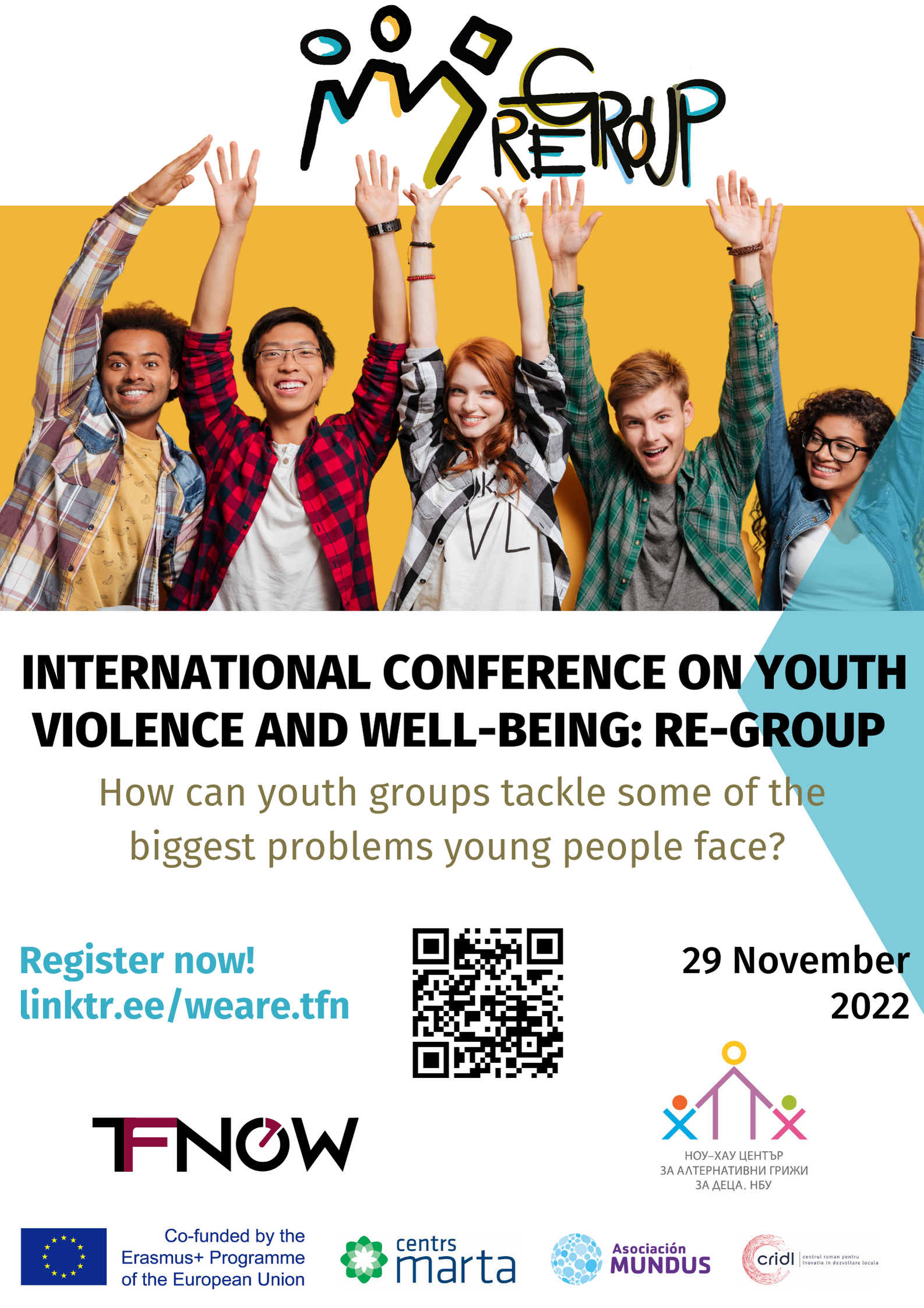 Международна конференция за благосъстояние и насилие при младежи: Re-GROUP