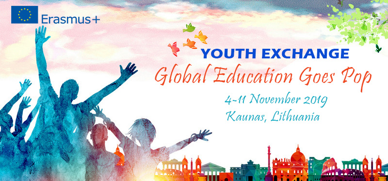 Фондация С.Е.Г.А. набира 5-ма участници за младежки обмен „Глобално образование и поп култура”, 4-11 ноември 2019, Литва