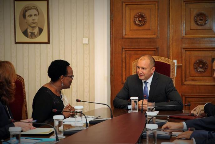 Представителят на УНИЦЕФ в България се срещна с президента на Република България