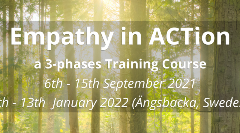 Покана за обучение „Empathy in ACTion” в 3 фази в Швеция, септември 2021 г. – януари 2022 г.