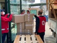 БЧК изпрати 4 камиона хуманитарна помощ за пострадалите от конфликта в Украйна