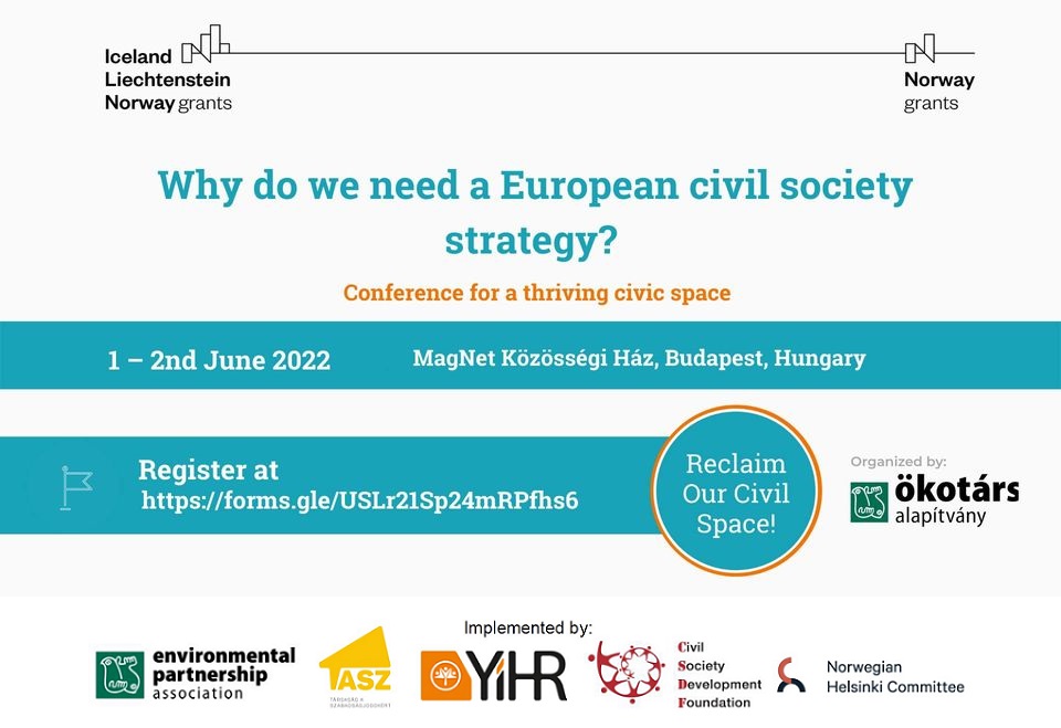 Конференция „Защо се нуждаем от европейска политика за гражданското общество?“