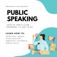 Smokinya club: Public Speaking
