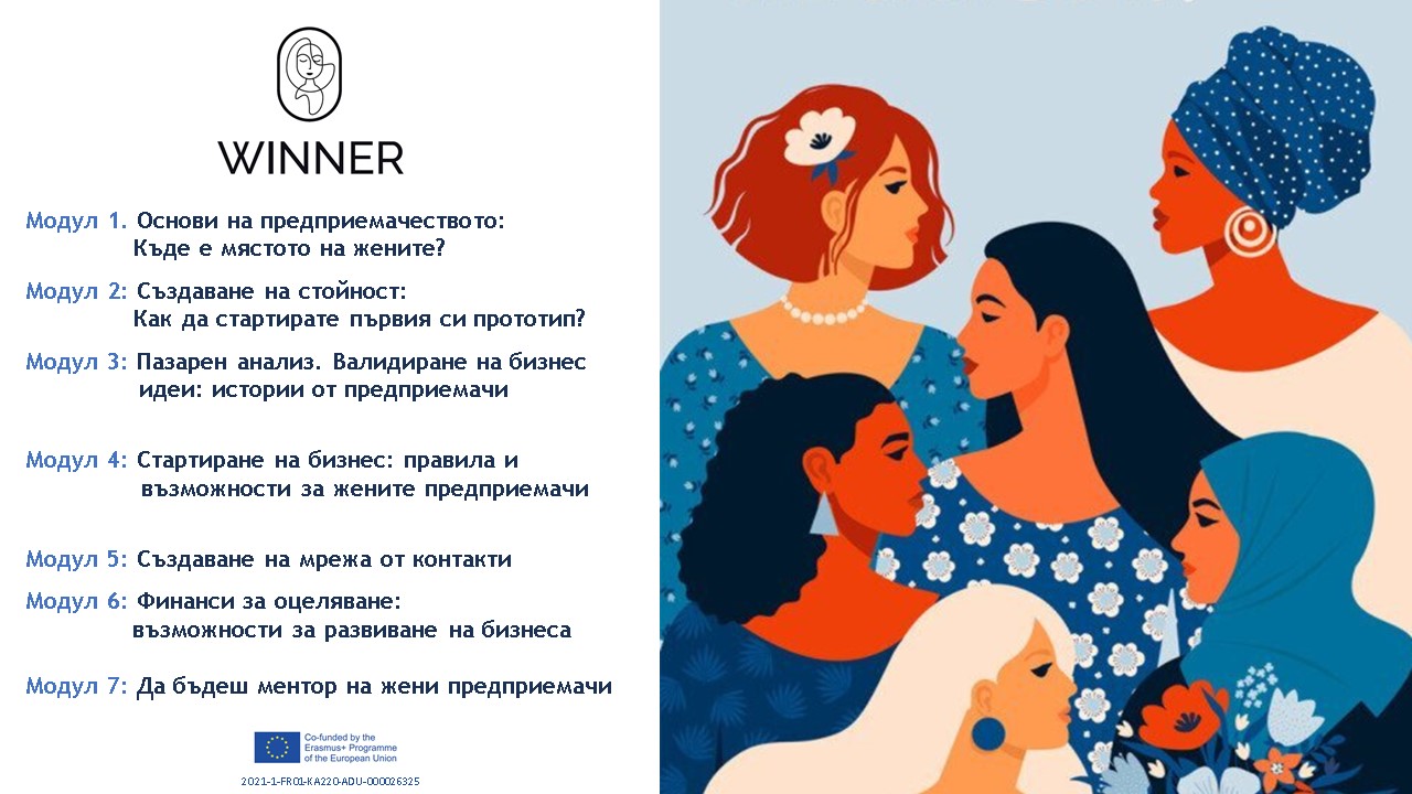 WINNER онлайн курс по основи на предприемачеството за жени