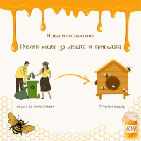 Пчелен кошер за децата и природата